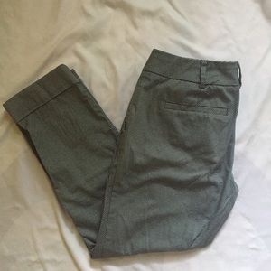Polka dot cropped dress pants